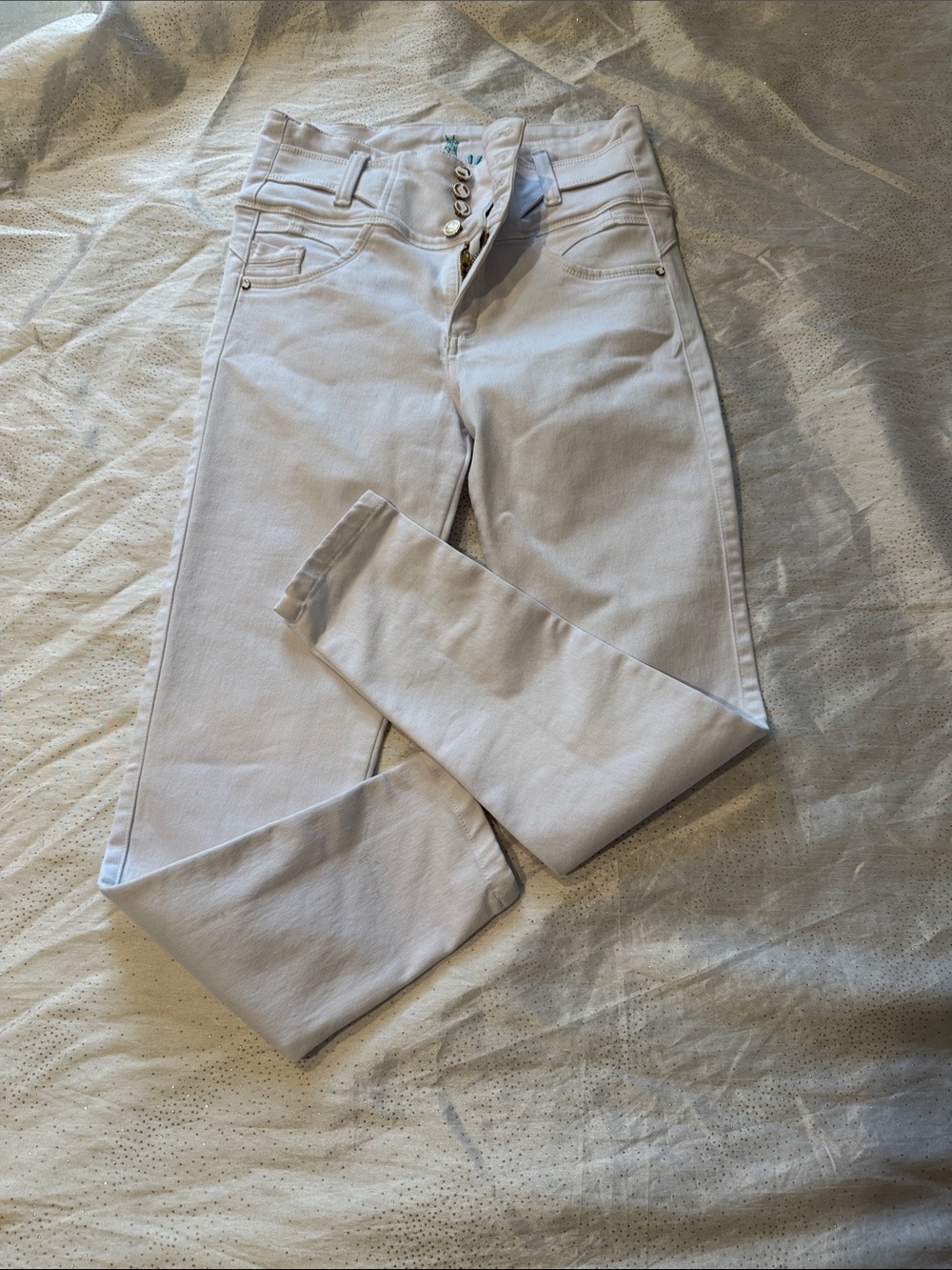 Spayder 14 Women’s High-Rise White Skinny Jeans size S made in Colombia